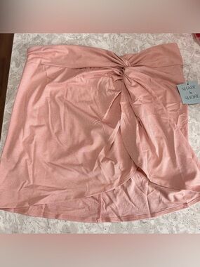 Shade&Shore Pink Shimmer Bathing suit cover up skirt